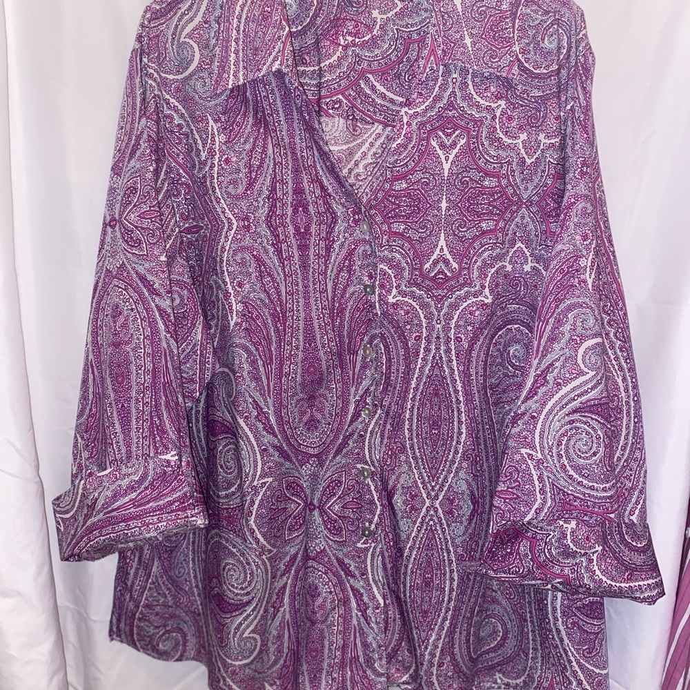 Fox Croft blouse, 3/4 sleeves
